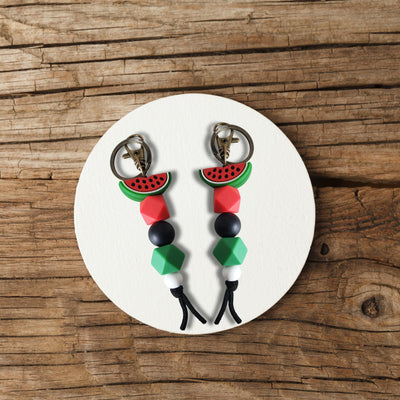 Watermelon Keychain - A Slice of Resistance